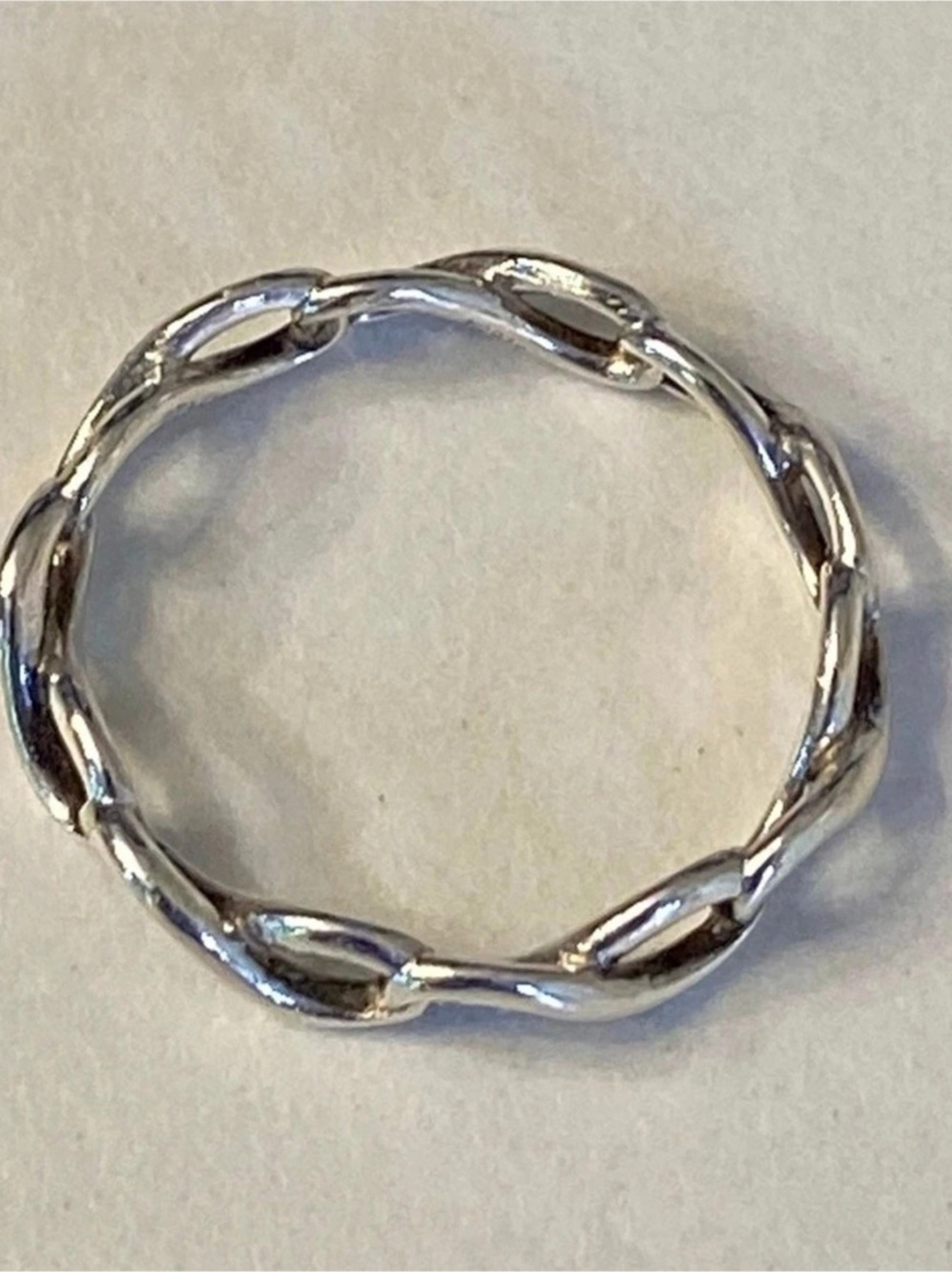 Authentic Tiffany & Co Delicate
Silver Eternity Band w/Box, Bag and Tissue 5.5